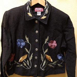 Denim & Co Embroidered Jacket
